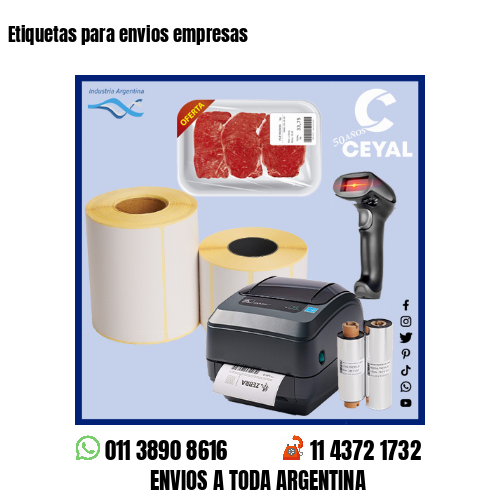 Etiquetas para envios empresas