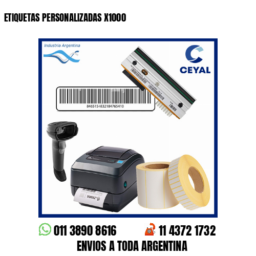 ETIQUETAS PERSONALIZADAS X1000 