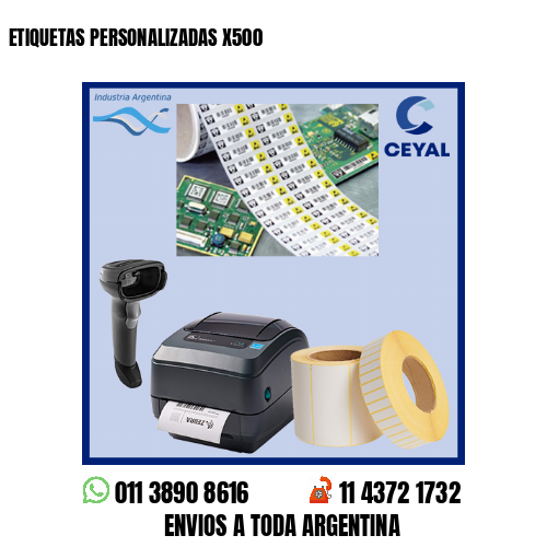 ETIQUETAS PERSONALIZADAS X500