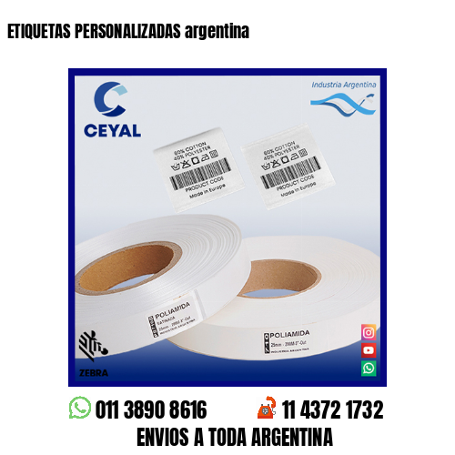 ETIQUETAS PERSONALIZADAS argentina 