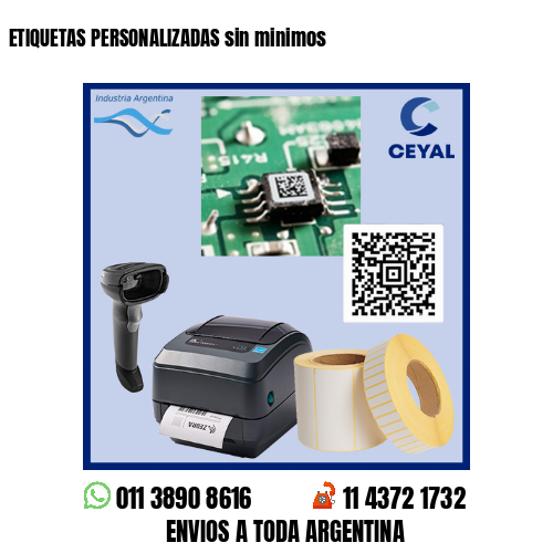 ETIQUETAS PERSONALIZADAS sin minimos