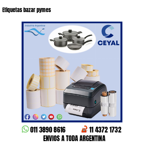 Etiquetas bazar pymes