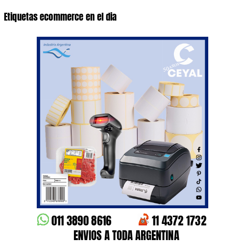 Etiquetas ecommerce en el dia