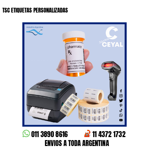 TSC ETIQUETAS PERSONALIZADAS