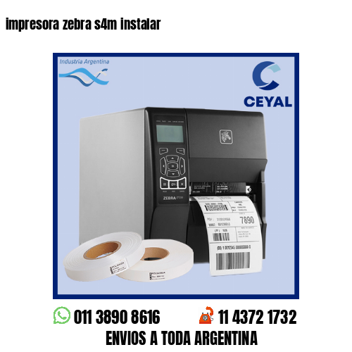 impresora zebra s4m instalar