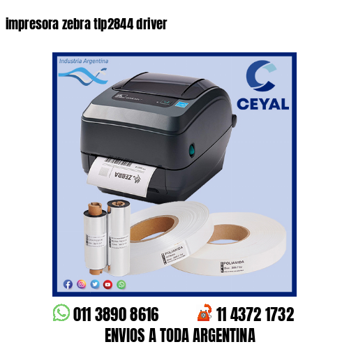 impresora zebra tlp2844 driver