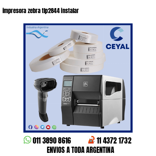 impresora zebra tlp2844 instalar