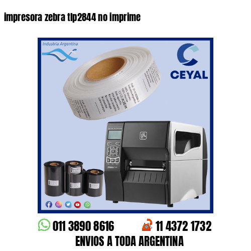 impresora zebra tlp2844 no imprime