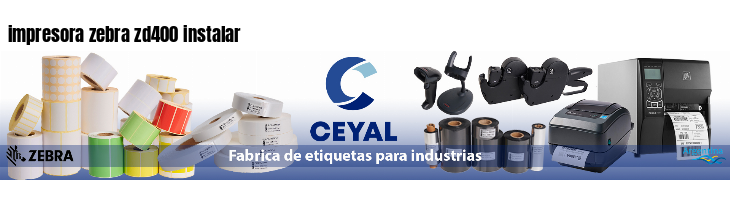 impresora zebra zd400 instalar