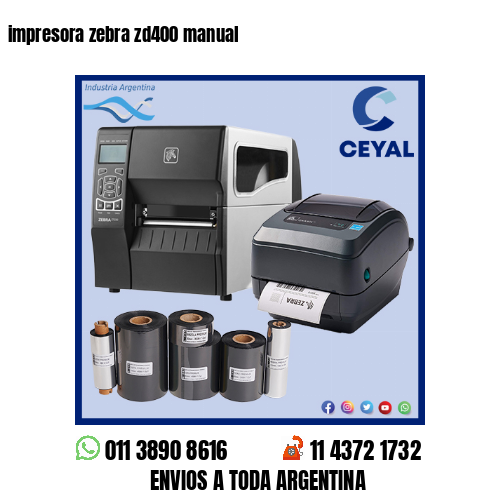 impresora zebra zd400 manual