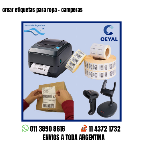 crear etiquetas para ropa – camperas