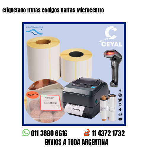 etiquetado frutas codigos barras Microcentro