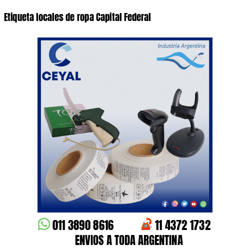 Etiqueta locales de ropa Capital Federal