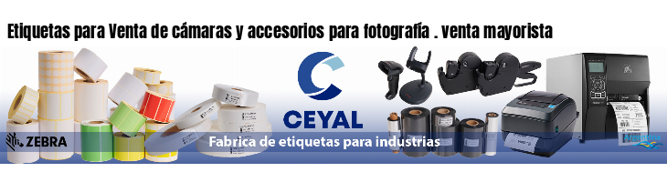 Etiquetas para Venta de cámaras y accesorios para fotografía . venta mayorista