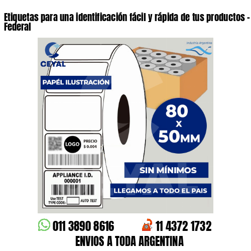 Etiquetas para una identificación fácil y rápida de tus productos – Capital Federal