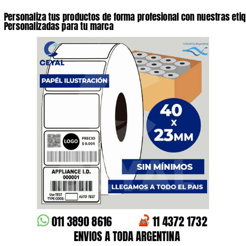 Personaliza tus productos de forma profesional con nuestras etiquetas – Personalizadas para tu marca