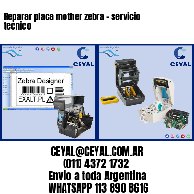 Reparar placa mother zebra – servicio tecnico