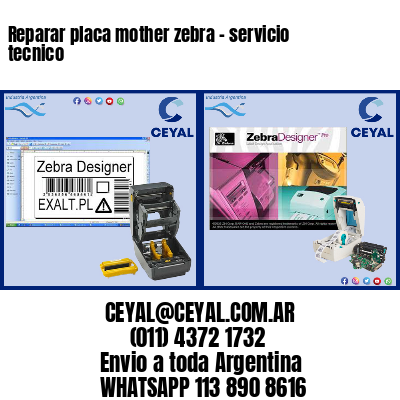 Reparar placa mother zebra – servicio tecnico