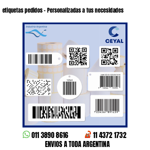 etiquetas pedidos - Personalizadas a tus necesidades