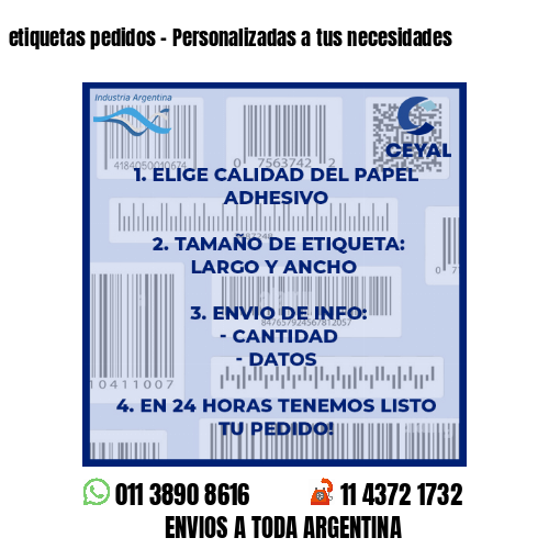 etiquetas pedidos – Personalizadas a tus necesidades