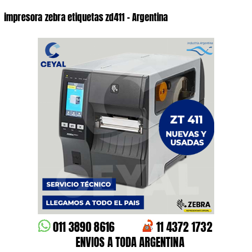 impresora zebra etiquetas zd411 – Argentina