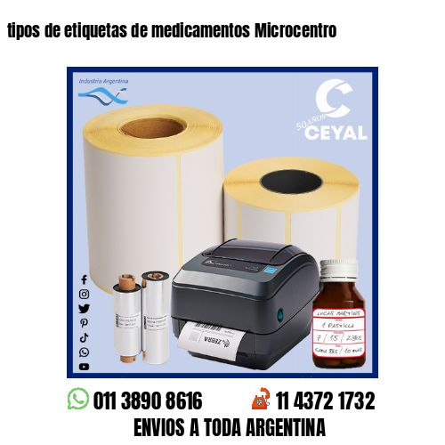 tipos de etiquetas de medicamentos Microcentro