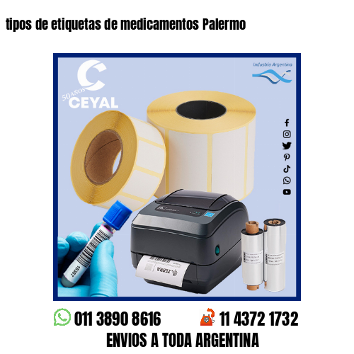 tipos de etiquetas de medicamentos Palermo