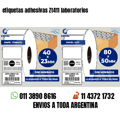 etiquetas adhesivas Zt411 laboratorios