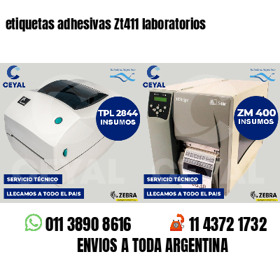 etiquetas adhesivas Zt411 laboratorios