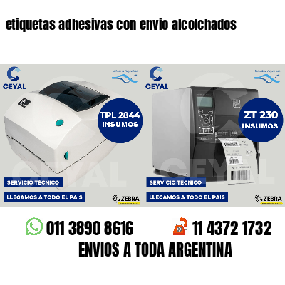 etiquetas adhesivas con envio alcolchados