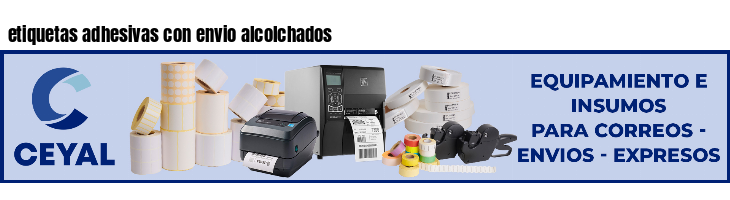 etiquetas adhesivas con envio alcolchados