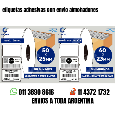 etiquetas adhesivas con envio almohadones