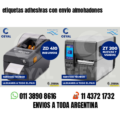 etiquetas adhesivas con envio almohadones