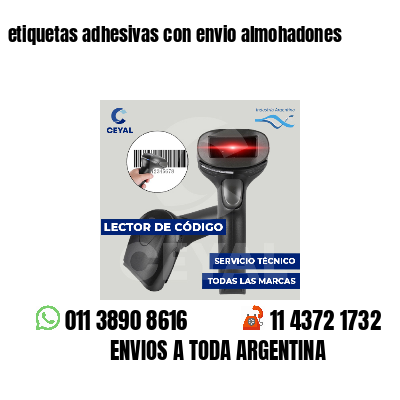 etiquetas adhesivas con envio almohadones