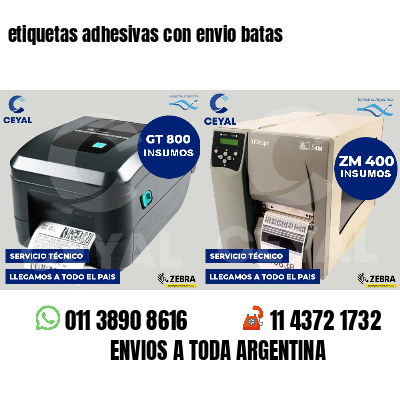 etiquetas adhesivas con envio batas