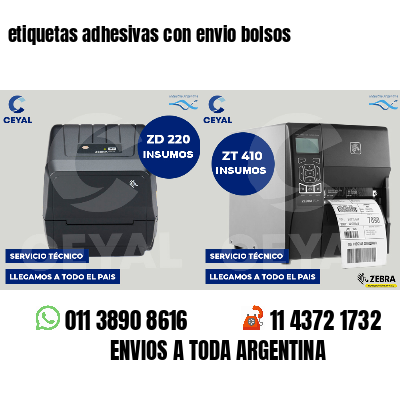 etiquetas adhesivas con envio bolsos