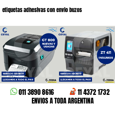 etiquetas adhesivas con envio buzos