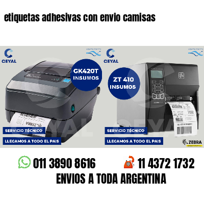 etiquetas adhesivas con envio camisas