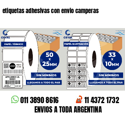 etiquetas adhesivas con envio camperas