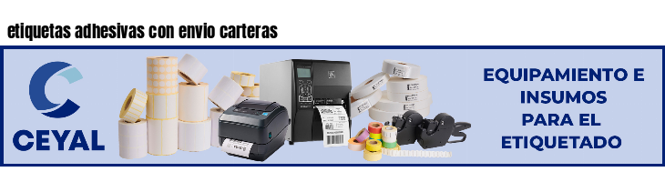 etiquetas adhesivas con envio carteras