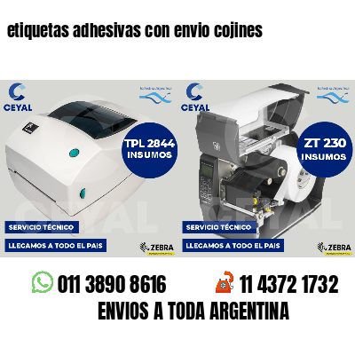 etiquetas adhesivas con envio cojines