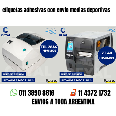 etiquetas adhesivas con envio medias deportivas