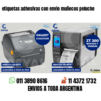 etiquetas adhesivas con envio muñecos peluche