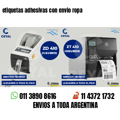 etiquetas adhesivas con envio ropa