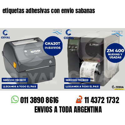 etiquetas adhesivas con envio sabanas