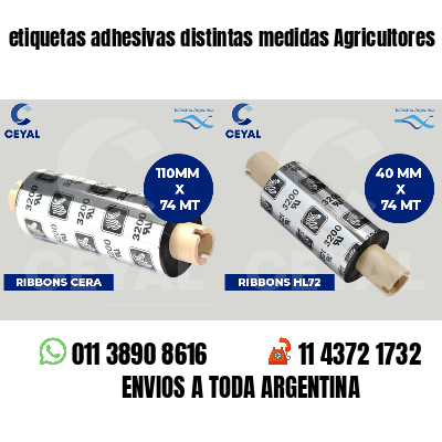 etiquetas adhesivas distintas medidas Agricultores