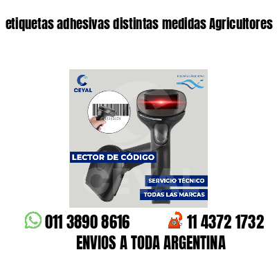 etiquetas adhesivas distintas medidas Agricultores