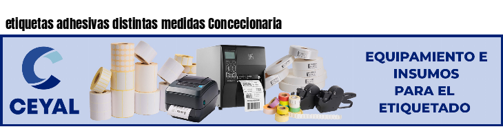etiquetas adhesivas distintas medidas Concecionaria