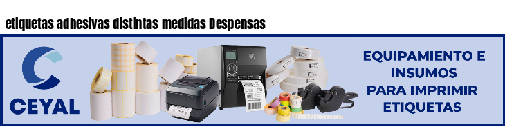 etiquetas adhesivas distintas medidas Despensas