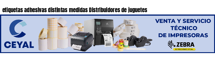 etiquetas adhesivas distintas medidas Distribuidores de juguetes